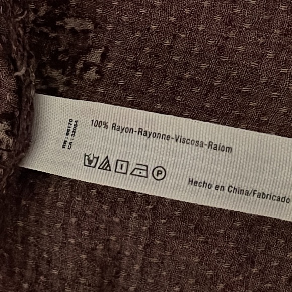 Free People Intimately Dobby Dot Slip Tunic/Mini Dress Sz. S Burgundy and Tan. - Picture 8 of 11